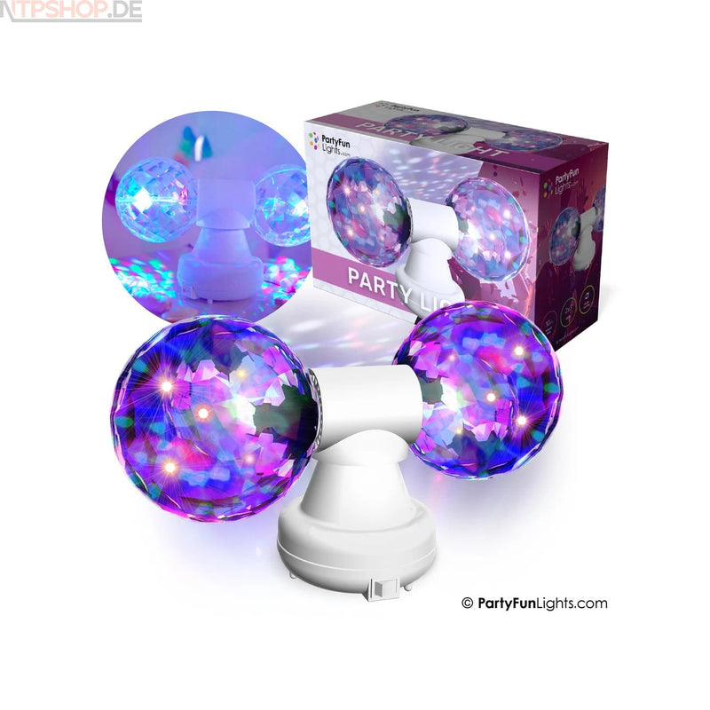 Laden Sie das Bild in Galerie -Viewer, PartyFunLights Rotierendes und Mehrfarbiges Partylicht - New-Tech-Products GmbH NTP NTPShop.de www.ntpshop.de www.new-tech-products.de all4living Onlineshop Online Store Gadgets Elektrogeräte