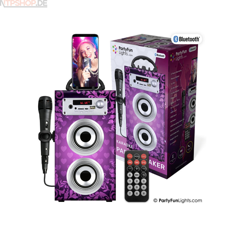 Laden Sie das Bild in Galerie -Viewer, PartyFunLights Karaoke Party Lautsprecher mit Bluetooth - New-Tech-Products GmbH NTP NTPShop.de www.ntpshop.de www.new-tech-products.de all4living Onlineshop Online Store Gadgets Elektrogeräte