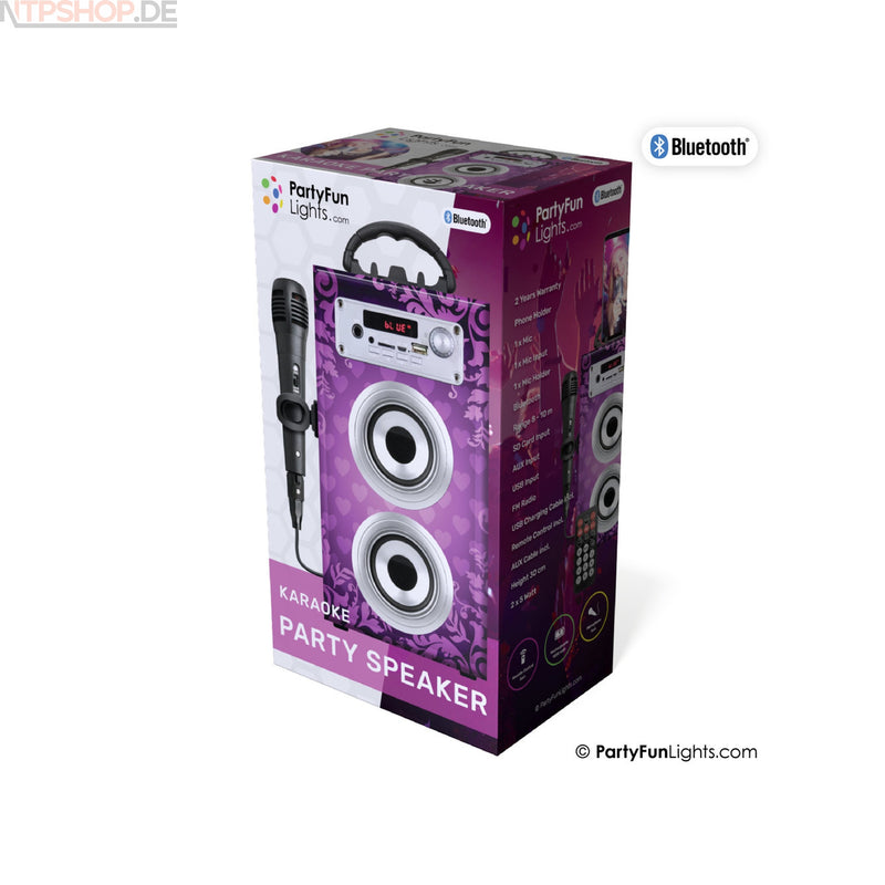 Laden Sie das Bild in Galerie -Viewer, PartyFunLights Karaoke Party Lautsprecher mit Bluetooth - New-Tech-Products GmbH NTP NTPShop.de www.ntpshop.de www.new-tech-products.de all4living Onlineshop Online Store Gadgets Elektrogeräte