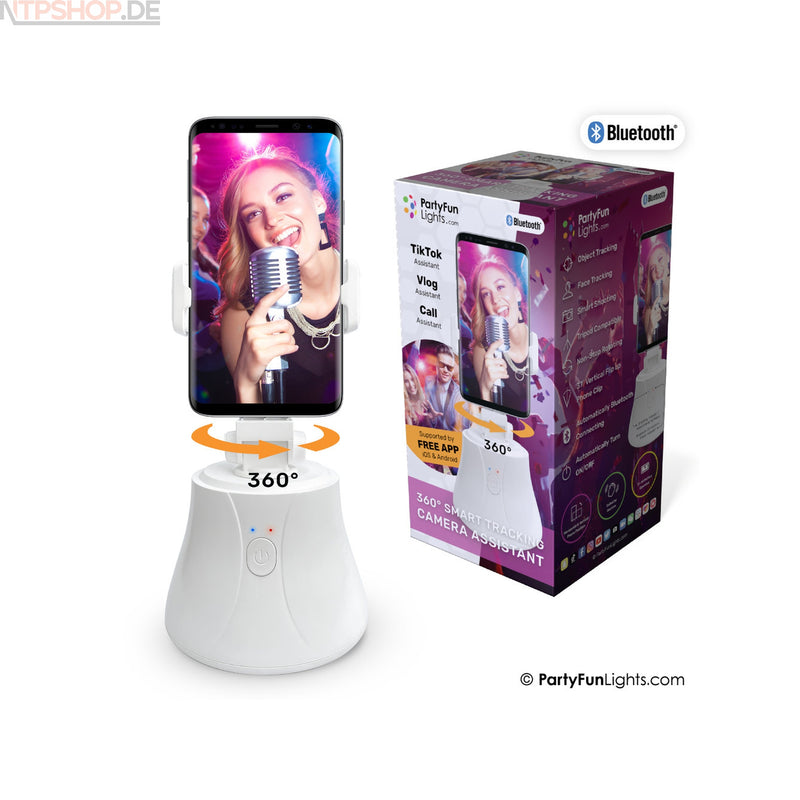 Laden Sie das Bild in Galerie -Viewer, PartyFunLights Smart Tracking Telefonhalterung mit 360° Kamera-Assistent - New-Tech-Products GmbH NTP NTPShop.de www.ntpshop.de www.new-tech-products.de all4living Onlineshop Online Store Gadgets Elektrogeräte