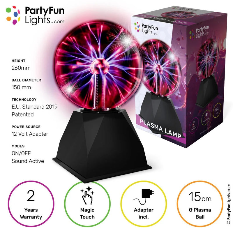 Laden Sie das Bild in Galerie -Viewer, PartyFunLights Plasma-Lampe 15 cm mit 3 Einstellungen - New-Tech-Products GmbH NTP NTPShop.de www.ntpshop.de www.new-tech-products.de all4living Onlineshop Online Store Gadgets Elektrogeräte