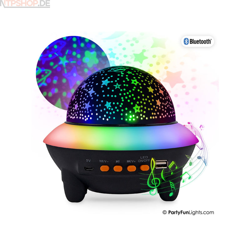 Laden Sie das Bild in Galerie -Viewer, PartyFunLights Bluetooth UFO Starlight Party Lautsprecher - New-Tech-Products GmbH NTP NTPShop.de www.ntpshop.de www.new-tech-products.de all4living Onlineshop Online Store Gadgets Elektrogeräte