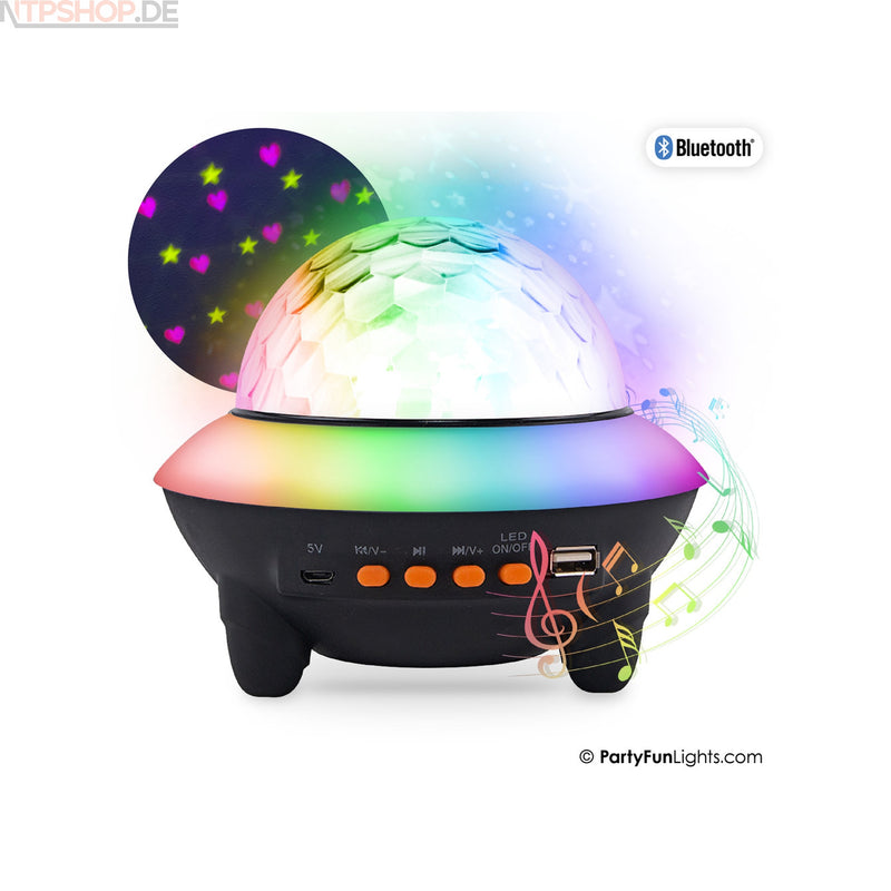 Laden Sie das Bild in Galerie -Viewer, PartyFunLights Bluetooth UFO Starlight Party Lautsprecher - New-Tech-Products GmbH NTP NTPShop.de www.ntpshop.de www.new-tech-products.de all4living Onlineshop Online Store Gadgets Elektrogeräte