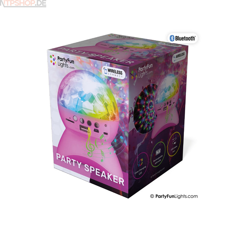 Laden Sie das Bild in Galerie -Viewer, PartyFunLights Bluetooth Partylautsprecher mit Lichteffekten - New-Tech-Products GmbH NTP NTPShop.de www.ntpshop.de www.new-tech-products.de all4living Onlineshop Online Store Gadgets Elektrogeräte