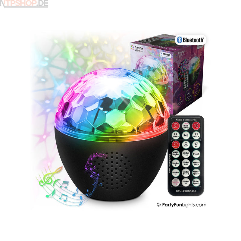 Laden Sie das Bild in Galerie -Viewer, PartyFunLights Kabelloser Starlight-Party-Lautsprecher mit Projektor-Lichteffekten - New-Tech-Products GmbH NTP NTPShop.de www.ntpshop.de www.new-tech-products.de all4living Onlineshop Online Store Gadgets Elektrogeräte