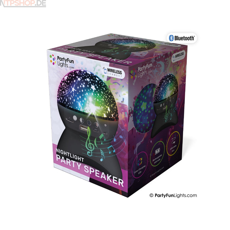Laden Sie das Bild in Galerie -Viewer, PartyFunLights Bluetooth-Partylautsprecher mit Nachtlichteffekten - New-Tech-Products GmbH NTP NTPShop.de www.ntpshop.de www.new-tech-products.de all4living Onlineshop Online Store Gadgets Elektrogeräte