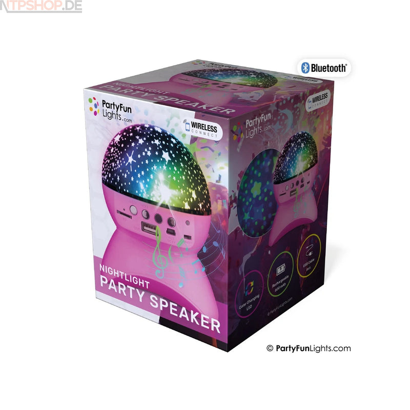 Laden Sie das Bild in Galerie -Viewer, PartyFunLights Bluetooth-Partylautsprecher mit Nachtlichteffekten - New-Tech-Products GmbH NTP NTPShop.de www.ntpshop.de www.new-tech-products.de all4living Onlineshop Online Store Gadgets Elektrogeräte