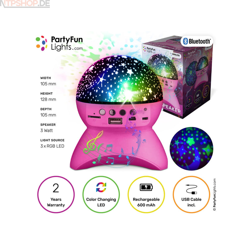Laden Sie das Bild in Galerie -Viewer, PartyFunLights Bluetooth-Partylautsprecher mit Nachtlichteffekten - New-Tech-Products GmbH NTP NTPShop.de www.ntpshop.de www.new-tech-products.de all4living Onlineshop Online Store Gadgets Elektrogeräte