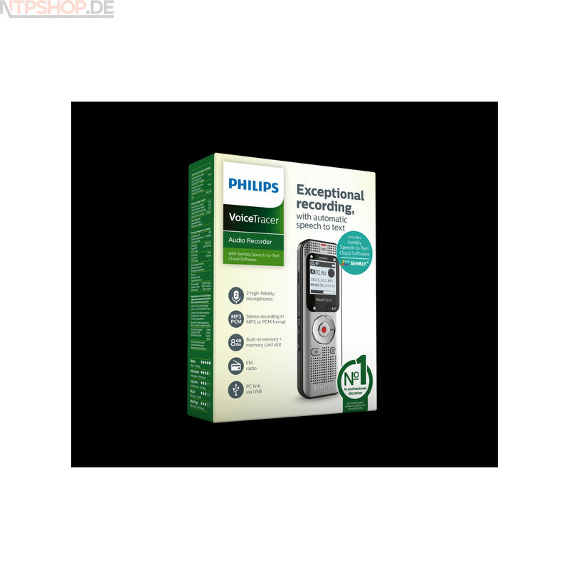 Laden Sie das Bild in Galerie -Viewer, Philips DVT2015 SPEECH-TO-TEXT Diktiergerät B-Ware (R1K4)