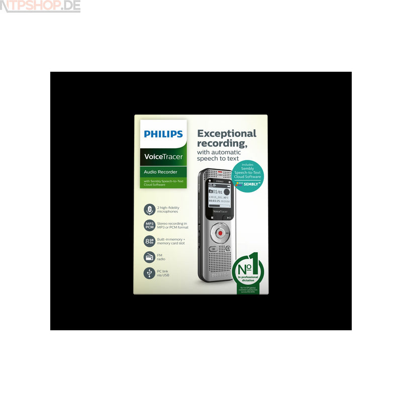 Laden Sie das Bild in Galerie -Viewer, Philips DVT2015 SPEECH-TO-TEXT Diktiergerät B-Ware (R1K4)