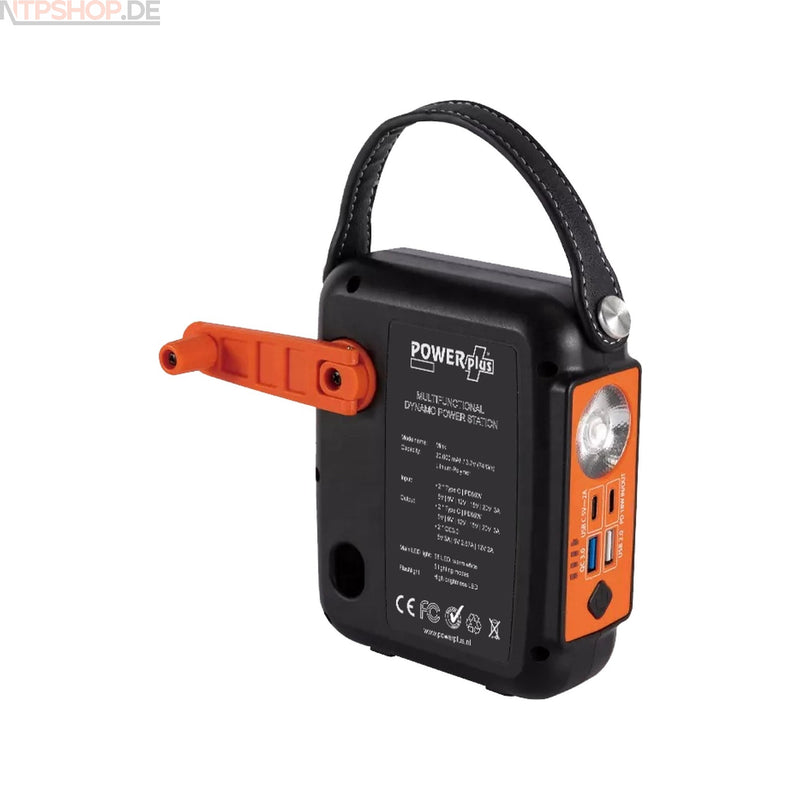 Laden Sie das Bild in Galerie -Viewer, PowerPlus Mink - Tragbare Powerbank mit 20.000 mAh (74Wh) mit Dynamo