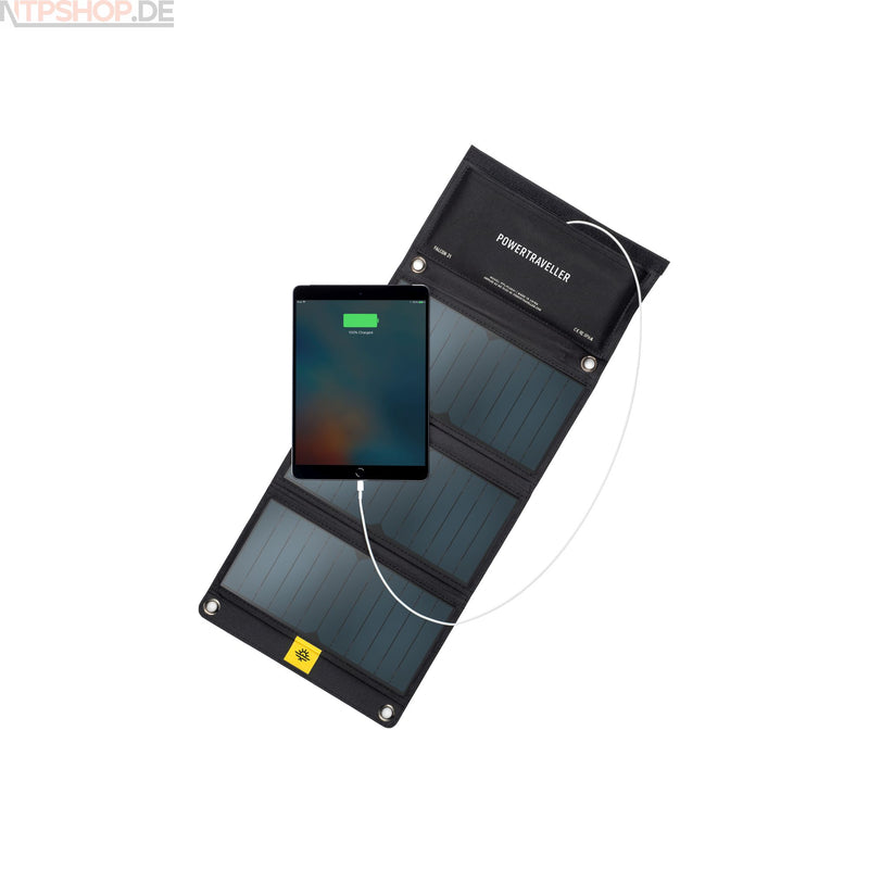 Laden Sie das Bild in Galerie -Viewer, Powertraveller FALCON 21 faltbares Multi-Voltage-Solarpanel PTL-FLS021 B-Ware (R2F2)