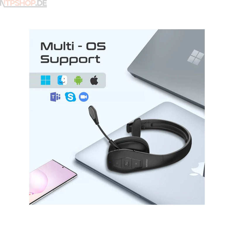 Laden Sie das Bild in Galerie -Viewer, Promate Engage-Pro Wireless Headset - New-Tech-Products GmbH NTP NTPShop.de www.ntpshop.de www.new-tech-products.de all4living Onlineshop Online Store Gadgets Elektrogeräte