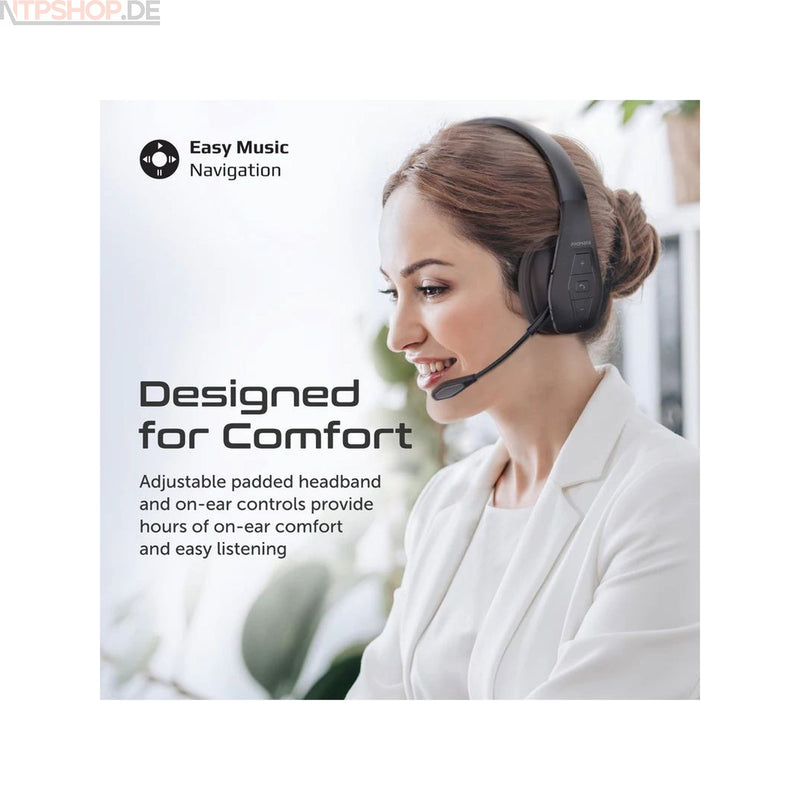 Laden Sie das Bild in Galerie -Viewer, Promate Engage-Pro Wireless Headset - New-Tech-Products GmbH NTP NTPShop.de www.ntpshop.de www.new-tech-products.de all4living Onlineshop Online Store Gadgets Elektrogeräte