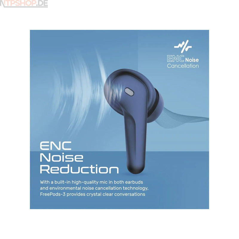 Laden Sie das Bild in Galerie -Viewer, Promate FreePods-3 High Definition ENC Earphones With IntelliTouch Kopfhörer - New-Tech-Products GmbH NTP NTPShop.de www.ntpshop.de www.new-tech-products.de all4living Onlineshop Online Store Gadgets Elektrogeräte