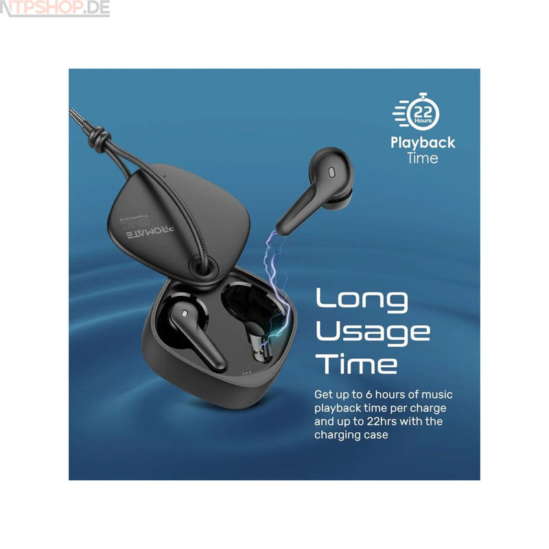 Laden Sie das Bild in Galerie -Viewer, Promate FreePods-3 High Definition ENC Earphones With IntelliTouch Kopfhörer - New-Tech-Products GmbH NTP NTPShop.de www.ntpshop.de www.new-tech-products.de all4living Onlineshop Online Store Gadgets Elektrogeräte