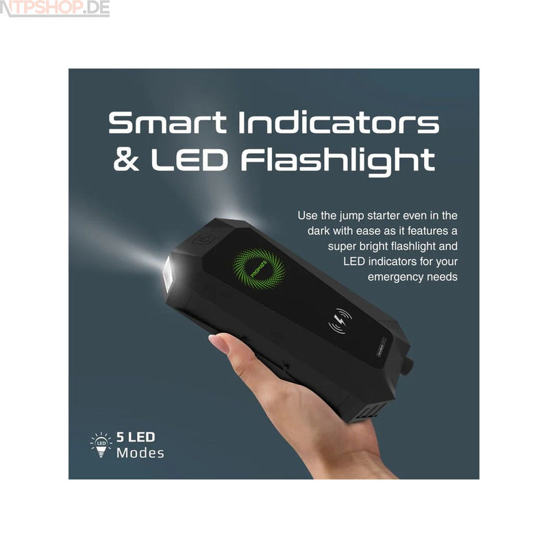 Laden Sie das Bild in Galerie -Viewer, Promate HexaBolt-20 1500A/12V High Capacity Jump Starter Power Bank - New-Tech-Products GmbH NTP NTPShop.de www.ntpshop.de www.new-tech-products.de all4living Onlineshop Online Store Gadgets Elektrogeräte
