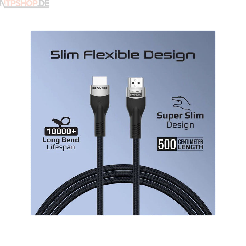 Laden Sie das Bild in Galerie -Viewer, Promate PrimeLinkBK-500 HDMI 2.1 Kabel - New-Tech-Products GmbH NTP NTPShop.de www.ntpshop.de www.new-tech-products.de all4living Onlineshop Online Store Gadgets Elektrogeräte