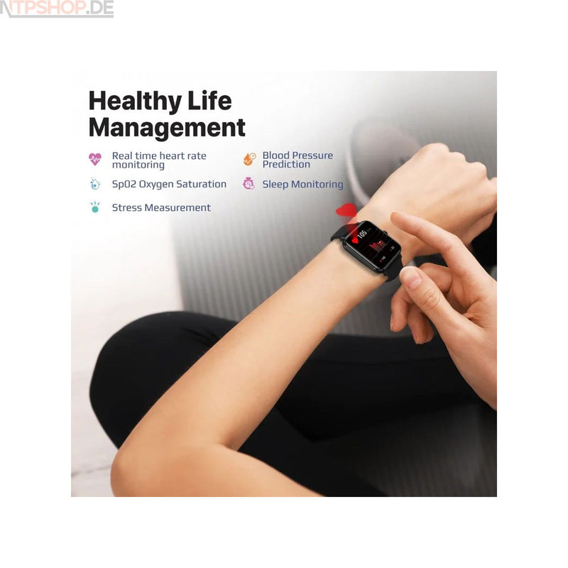 Laden Sie das Bild in Galerie -Viewer, Promate ProWatch-M18 Black Smartwatch - New-Tech-Products GmbH NTP NTPShop.de www.ntpshop.de www.new-tech-products.de all4living Onlineshop Online Store Gadgets Elektrogeräte