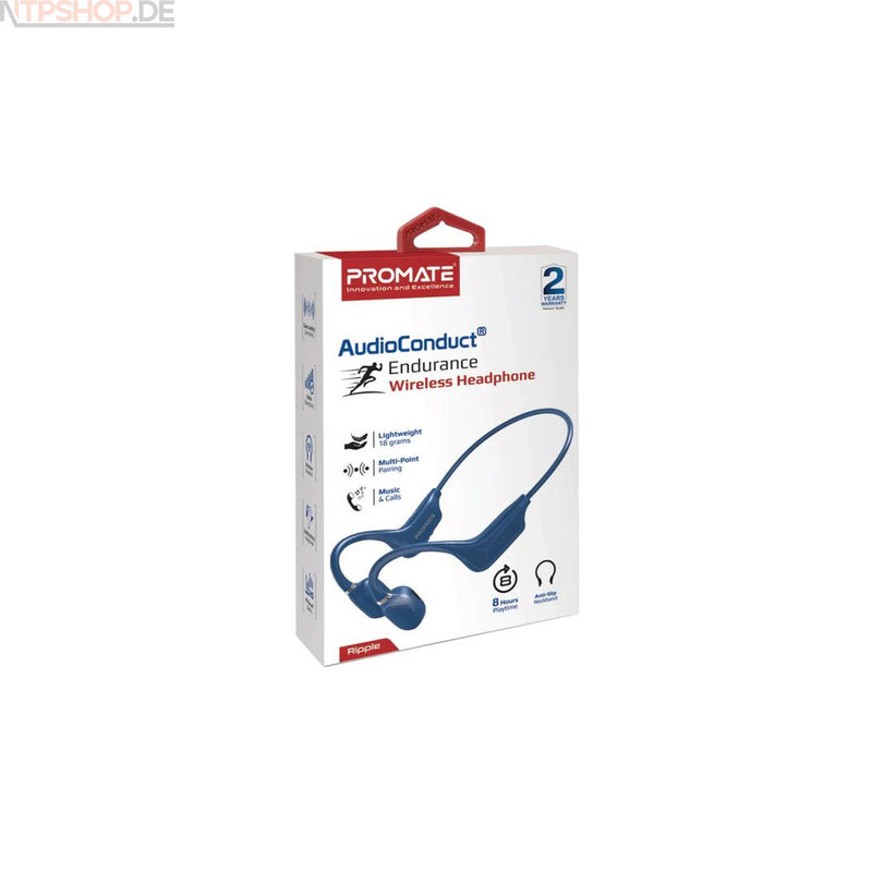Laden Sie das Bild in Galerie -Viewer, Promate Ripple Black Endurance Wireless Headphone - New-Tech-Products GmbH NTP NTPShop.de www.ntpshop.de www.new-tech-products.de all4living Onlineshop Online Store Gadgets Elektrogeräte