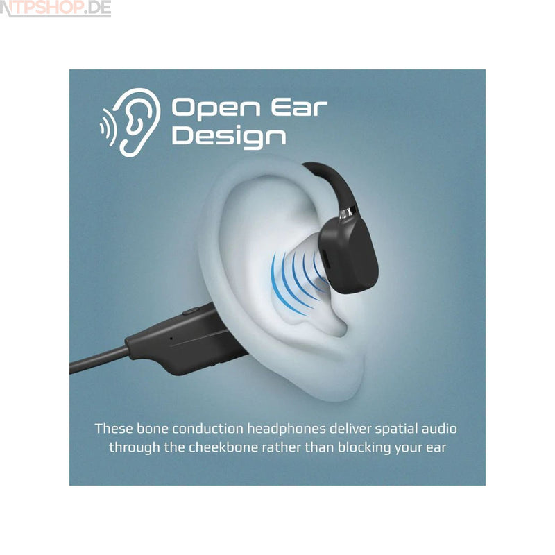 Laden Sie das Bild in Galerie -Viewer, Promate Ripple Black Endurance Wireless Headphone - New-Tech-Products GmbH NTP NTPShop.de www.ntpshop.de www.new-tech-products.de all4living Onlineshop Online Store Gadgets Elektrogeräte
