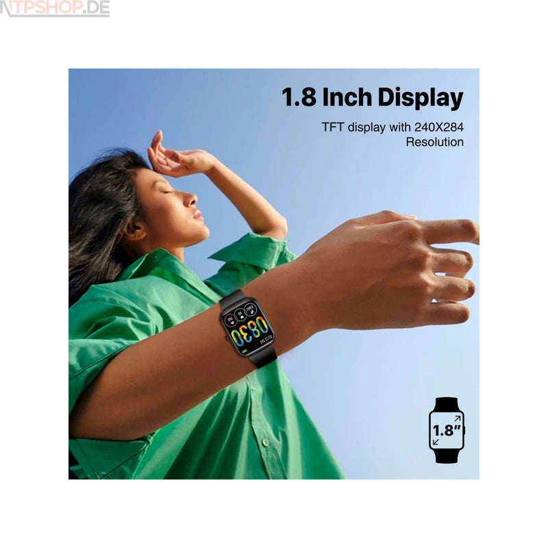 Laden Sie das Bild in Galerie -Viewer, Promate XWatch-B18 Black Smartwatch - New-Tech-Products GmbH NTP NTPShop.de www.ntpshop.de www.new-tech-products.de all4living Onlineshop Online Store Gadgets Elektrogeräte