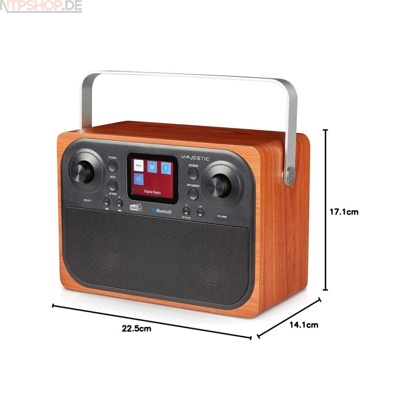 Laden Sie das Bild in Galerie -Viewer, Majestic RT 197 DAB / DAB+ und FM Radio mit Bluetooth, Wecker und USB Auflade Funktion