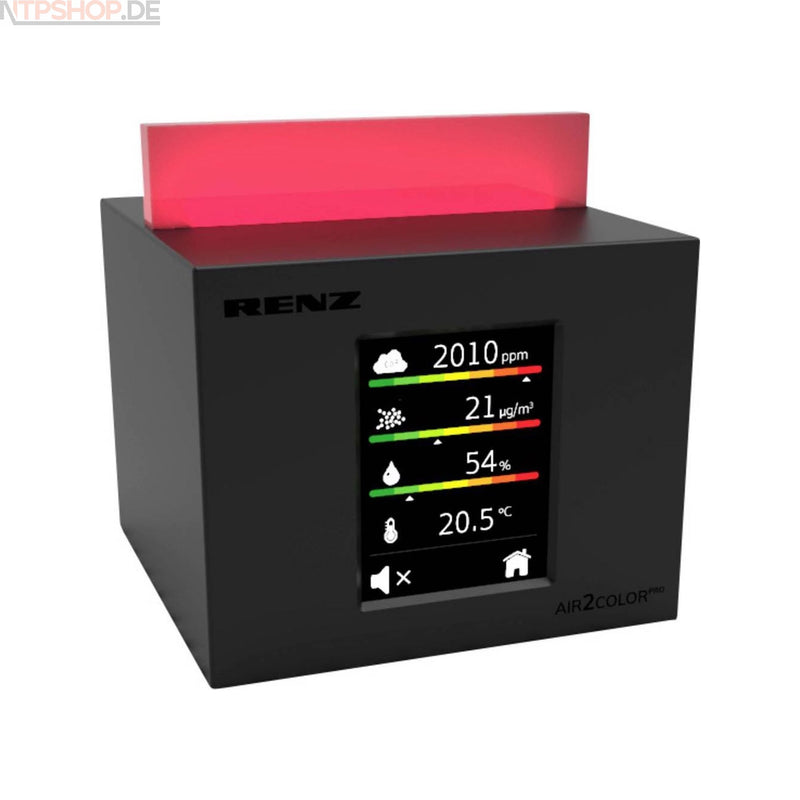 Laden Sie das Bild in Galerie -Viewer, Renz Luftgütesensor Air2Color Pro Luftqualitätsmesser mit Ampelsystem - New-Tech-Products GmbH NTP NTPShop.de www.ntpshop.de www.new-tech-products.de all4living Onlineshop Online Store Gadgets Elektrogeräte