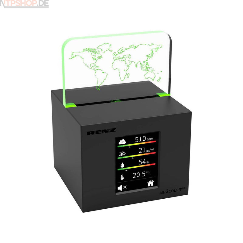 Laden Sie das Bild in Galerie -Viewer, Renz Luftgütesensor Air2Color Pro Luftqualitätsmesser mit Ampelsystem - New-Tech-Products GmbH NTP NTPShop.de www.ntpshop.de www.new-tech-products.de all4living Onlineshop Online Store Gadgets Elektrogeräte