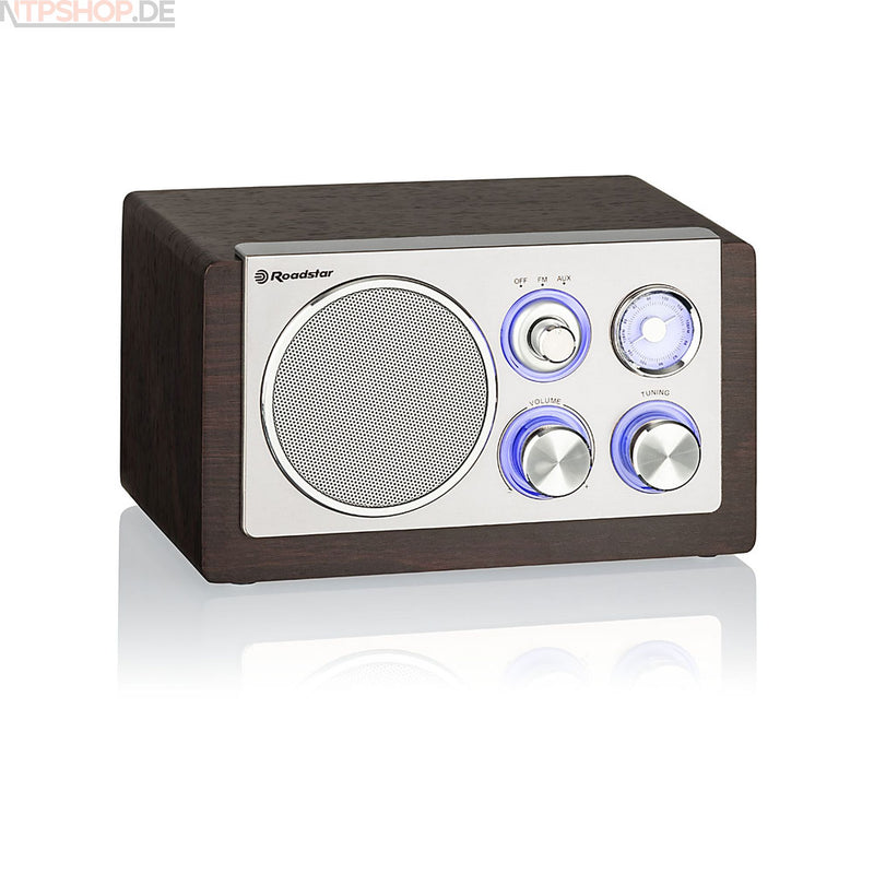 Laden Sie das Bild in Galerie -Viewer, Roadstar HRA-1245NWD Vintage Style Radio (FM-Radio, Aux-In) B-Ware (R2F1)