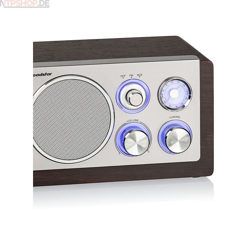 Laden Sie das Bild in Galerie -Viewer, Roadstar HRA-1245NWD Vintage Style Radio (FM-Radio, Aux-In) B-Ware (R2F1)
