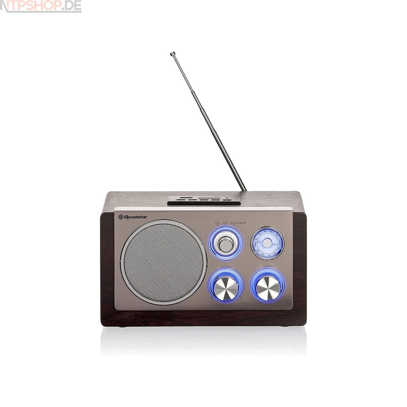 Laden Sie das Bild in Galerie -Viewer, Roadstar HRA-1345N USWD Vintage Style Radio B-Ware (R1F1)