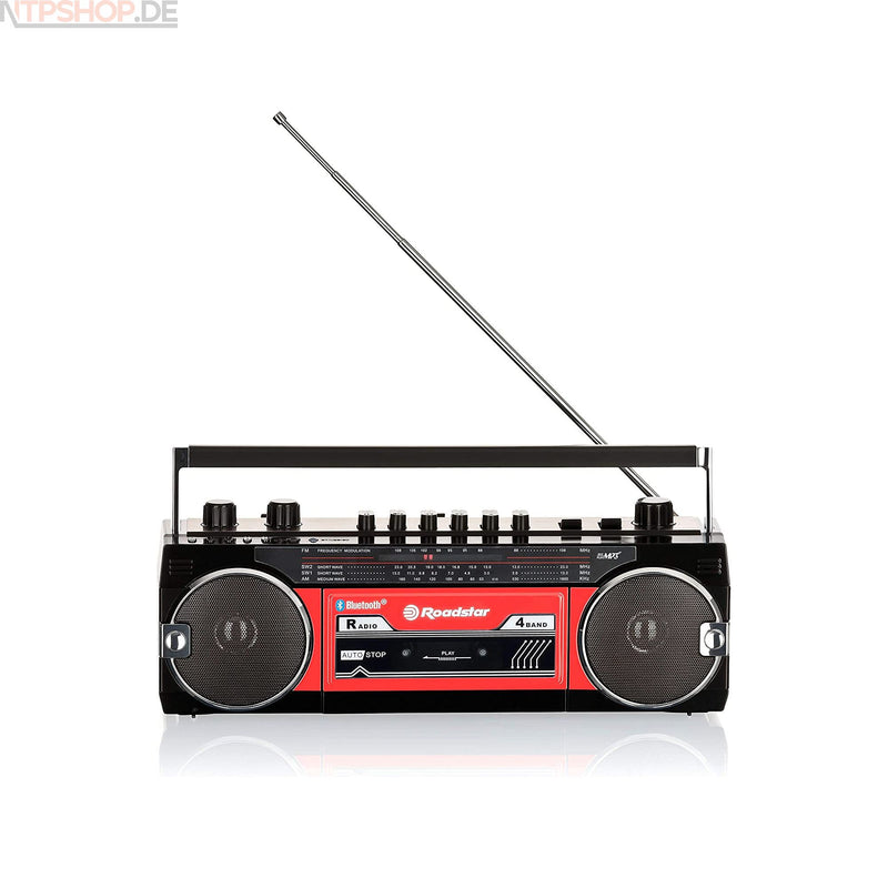 Laden Sie das Bild in Galerie -Viewer, Roadstar RCR-3025EBT Vintage-Radio(Kassette, FM-Radio, Bluetooth, USB, SD, Kopfhörer-Anschluss) B-Ware (R2F1)