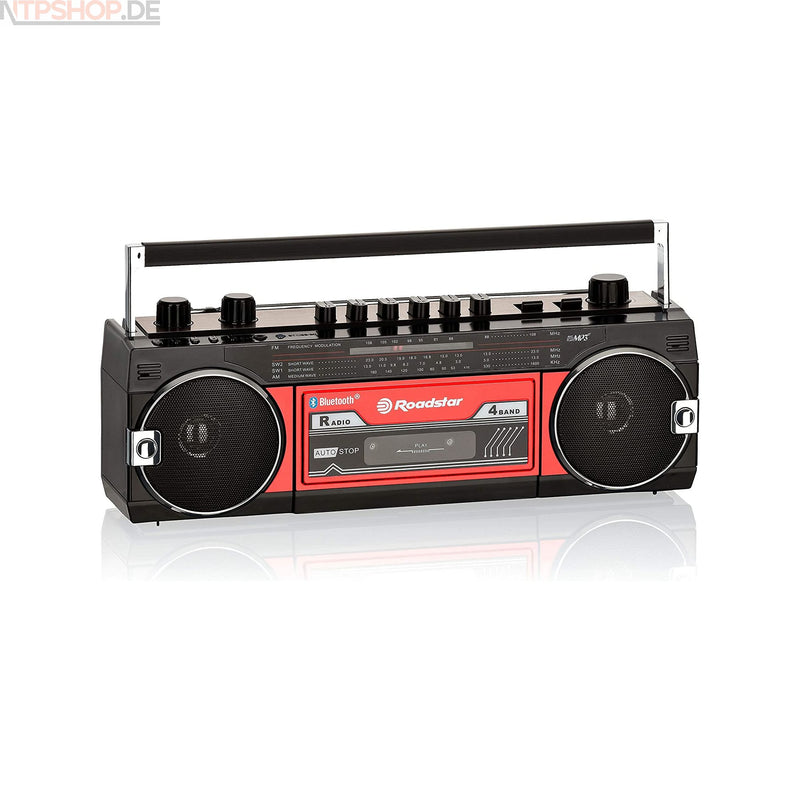Laden Sie das Bild in Galerie -Viewer, Roadstar RCR-3025EBT Vintage-Radio(Kassette, FM-Radio, Bluetooth, USB, SD, Kopfhörer-Anschluss) B-Ware (R2F1)