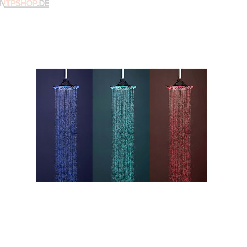 Laden Sie das Bild in Galerie -Viewer, SINED SOFFIONEDOCCIA-LED-3 Kopfbrause mit LED und 3 Düsen