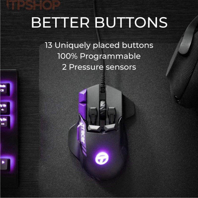 Laden Sie das Bild in Galerie -Viewer, Swiftpoint SM700-T Tracer Wired Gaming Mouse - New-Tech-Products GmbH NTP NTPShop.de www.ntpshop.de www.new-tech-products.de all4living Onlineshop Online Store Gadgets Elektrogeräte
