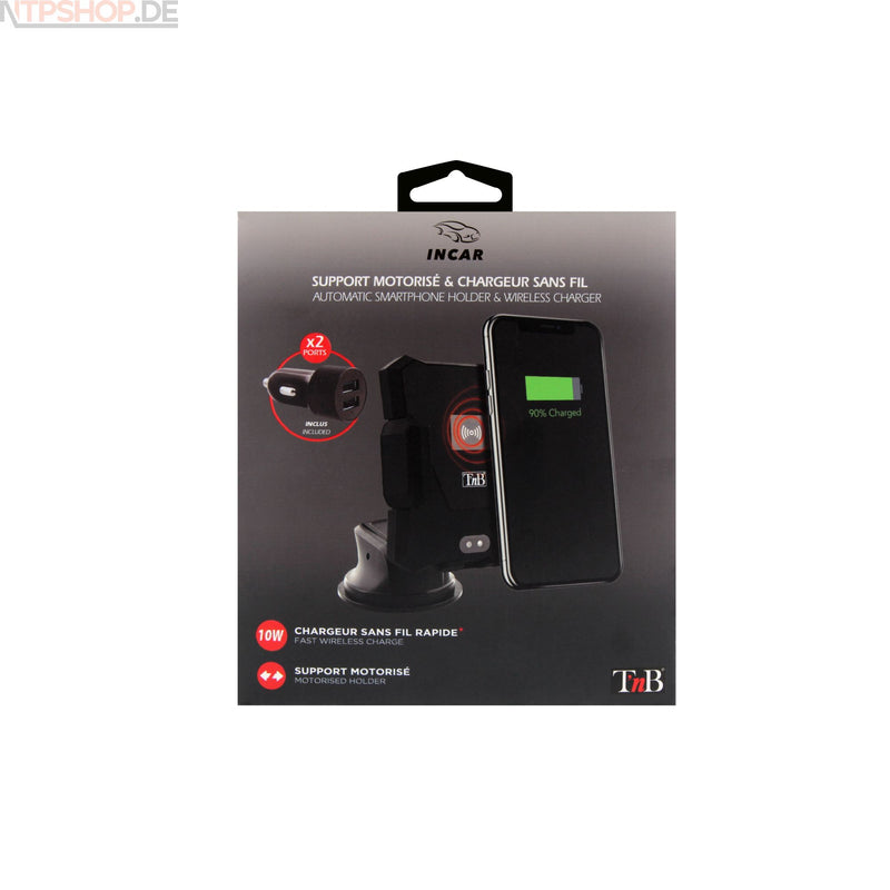 Laden Sie das Bild in Galerie -Viewer, TnB CHCARW04V2 Auto-Smartphonehalterung mit integriertem kabellosem Ladegerät B-Ware (R1F4)