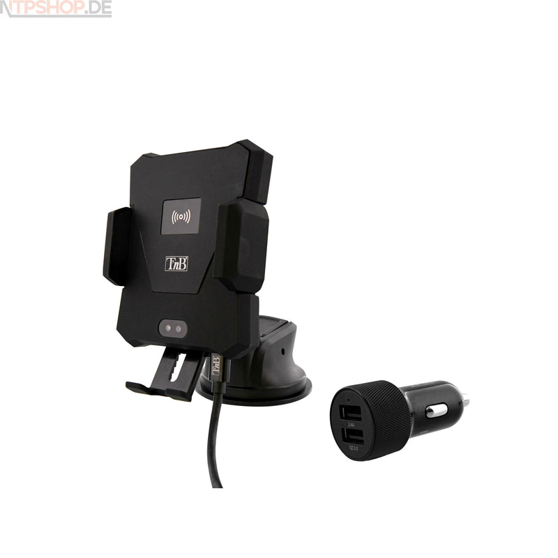 Laden Sie das Bild in Galerie -Viewer, TnB CHCARW04V2 Auto-Smartphonehalterung mit integriertem kabellosem Ladegerät B-Ware (R1F4)