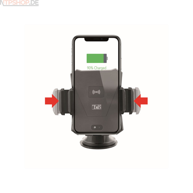 Laden Sie das Bild in Galerie -Viewer, TnB CHCARW04V2 Auto-Smartphonehalterung mit integriertem kabellosem Ladegerät B-Ware (R1F4)