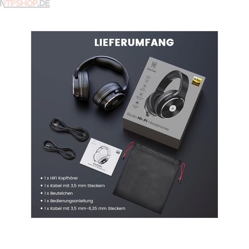 Laden Sie das Bild in Galerie -Viewer, OneOdio Studio Hi-Fi- Over-Ear Kopfhörer mit 50mm HD Audio-Treiber