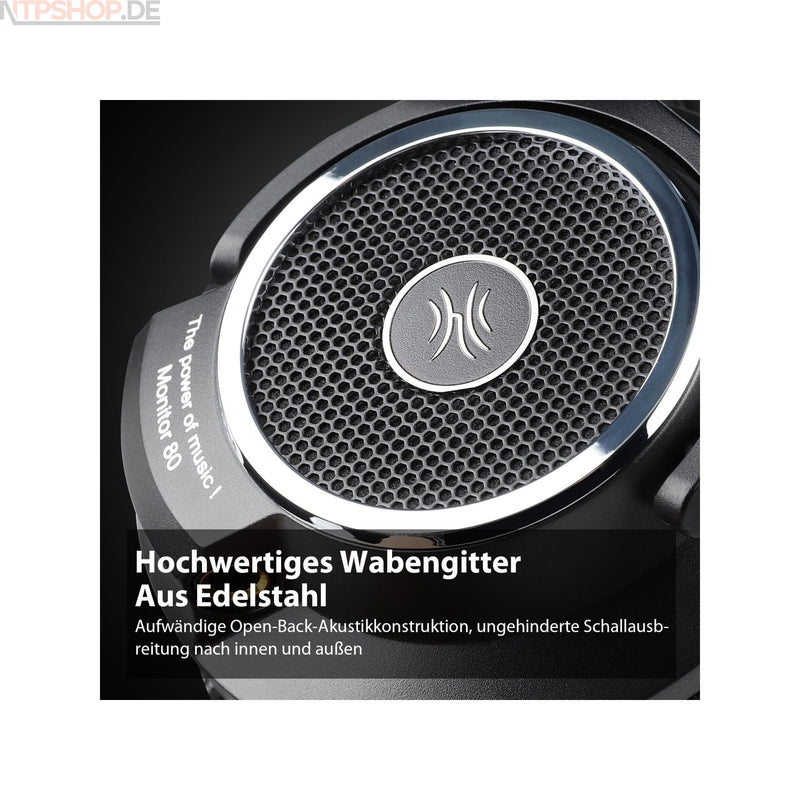 Laden Sie das Bild in Galerie -Viewer, OneOdio Monitor 80 Headset Kopfhörer schwarz B-Ware (R1F2)