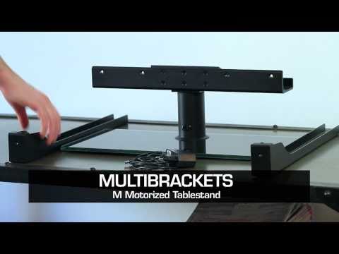 Laden und spielen Sie Video in Galerie -Viewer, Multibrackets 6221 Motorisierte Tischhalterung BL Large