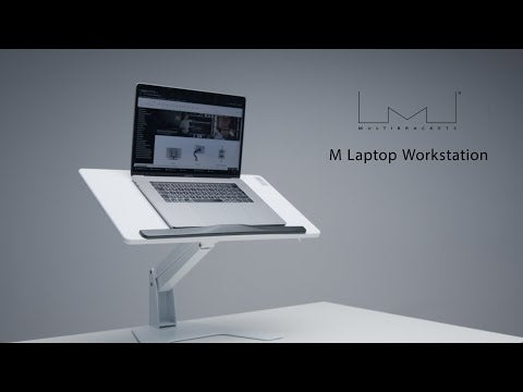 Laden und spielen Sie Video in Galerie -Viewer, Multibrackets 9141 M Laptop Workstation White