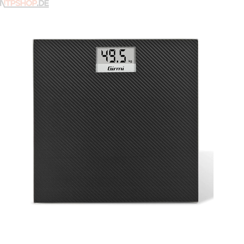 Laden Sie das Bild in Galerie -Viewer, Girmi BP27 Personenwaage mit Trittbrett aus gehärtetem Glas 30x30 cm und einem großen digitalen Display Carbon-Optik - New-Tech-Products GmbH NTP NTPShop.de www.ntpshop.de www.new-tech-products.de all4living Onlineshop Online Store Gadgets Elektrogeräte