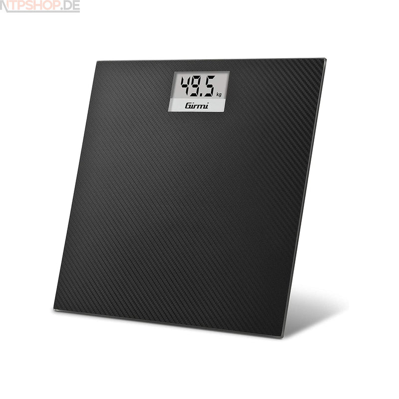 Laden Sie das Bild in Galerie -Viewer, Girmi BP27 Personenwaage mit Trittbrett aus gehärtetem Glas 30x30 cm und einem großen digitalen Display Carbon-Optik - New-Tech-Products GmbH NTP NTPShop.de www.ntpshop.de www.new-tech-products.de all4living Onlineshop Online Store Gadgets Elektrogeräte