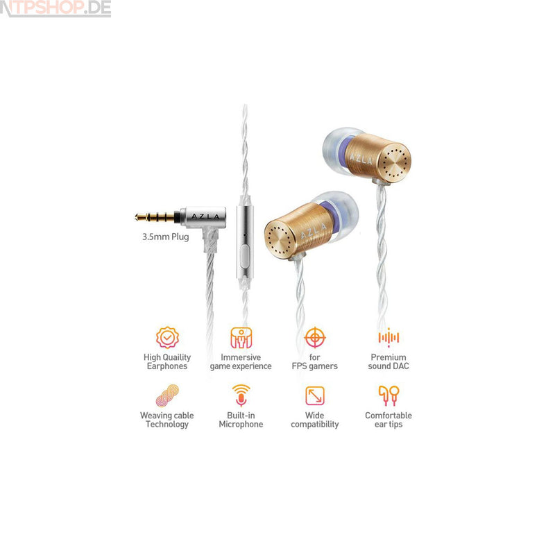 Laden Sie das Bild in Galerie -Viewer, AZLA Premium Gaming In-Ear Kopfhörer - New-Tech-Products GmbH NTP NTPShop.de www.ntpshop.de www.new-tech-products.de all4living Onlineshop Online Store Gadgets Elektrogeräte
