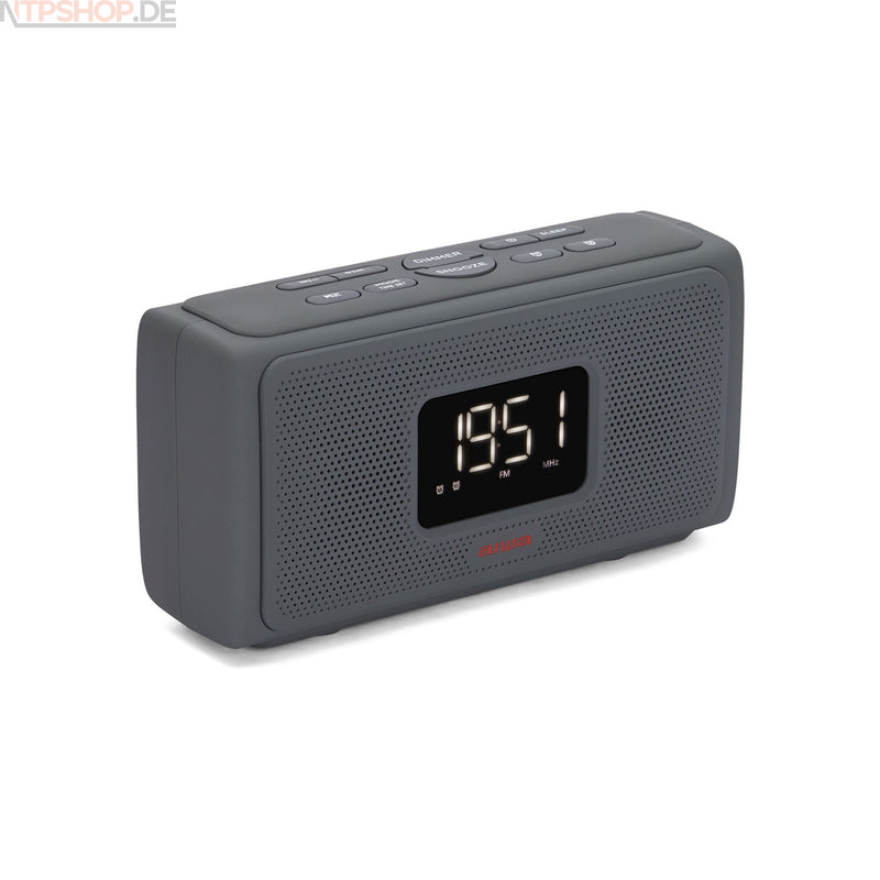 Laden Sie das Bild in Galerie -Viewer, Aiwa CRU-80BT Bluetooth Lautsprecher mit Funkuhr - New-Tech-Products GmbH NTP NTPShop.de www.ntpshop.de www.new-tech-products.de all4living Onlineshop Online Store Gadgets Elektrogeräte