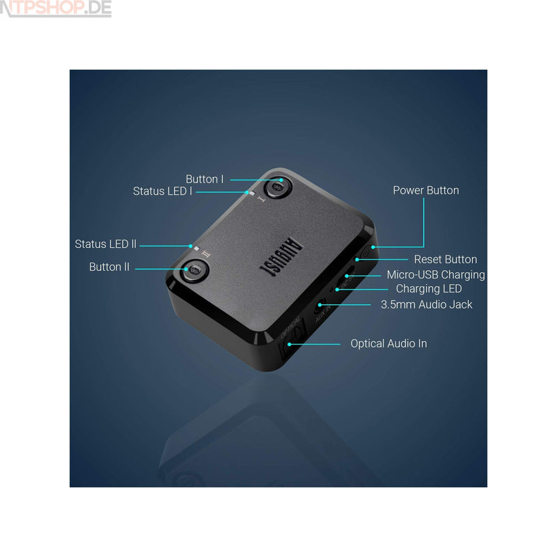 Laden Sie das Bild in Galerie -Viewer, August MR270HD Dual Bluetooth Transmitter - New-Tech-Products GmbH NTP NTPShop.de www.ntpshop.de www.new-tech-products.de all4living Onlineshop Online Store Gadgets Elektrogeräte