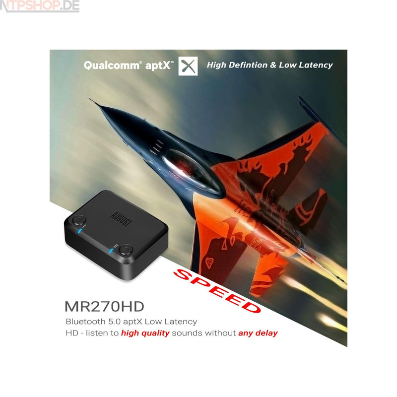 Laden Sie das Bild in Galerie -Viewer, August MR270HD Dual Bluetooth Transmitter - New-Tech-Products GmbH NTP NTPShop.de www.ntpshop.de www.new-tech-products.de all4living Onlineshop Online Store Gadgets Elektrogeräte