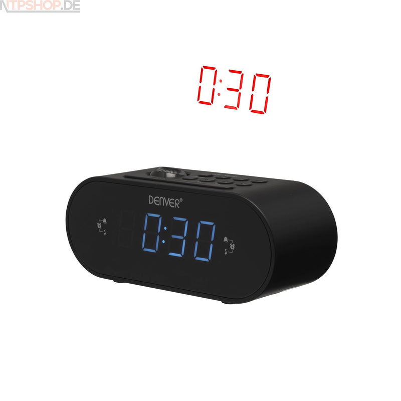 Laden Sie das Bild in Galerie -Viewer, Denver CRP-717 Radiowecker mit 180°-Projektion und dualer Weckfunktion schwarz - New-Tech-Products GmbH NTP NTPShop.de www.ntpshop.de www.new-tech-products.de all4living Onlineshop Online Store Gadgets Elektrogeräte